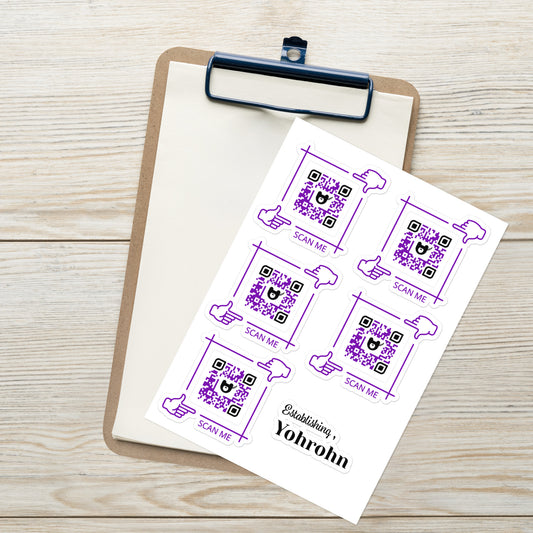 QR code Sticker sheet